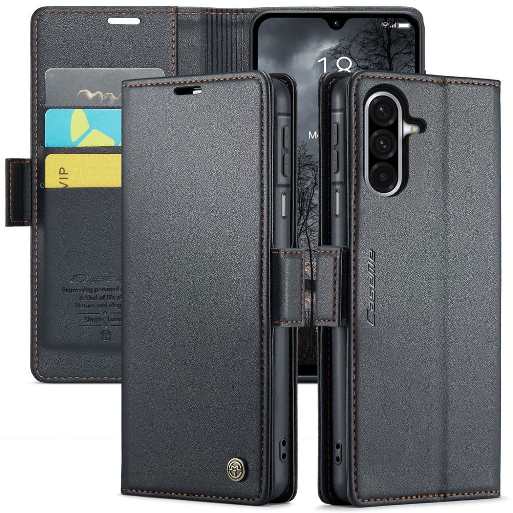 CASEME Samsung Galaxy A26 5G fodral with RFID Blocking – svart