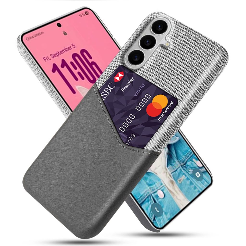 Samsung Galaxy S26 skal with Card Holder – grå