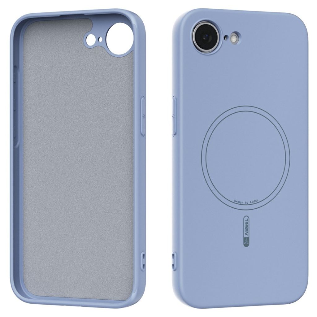 ABEEL iPhone 17e/16e Silicone skal MagSafe – Light blå