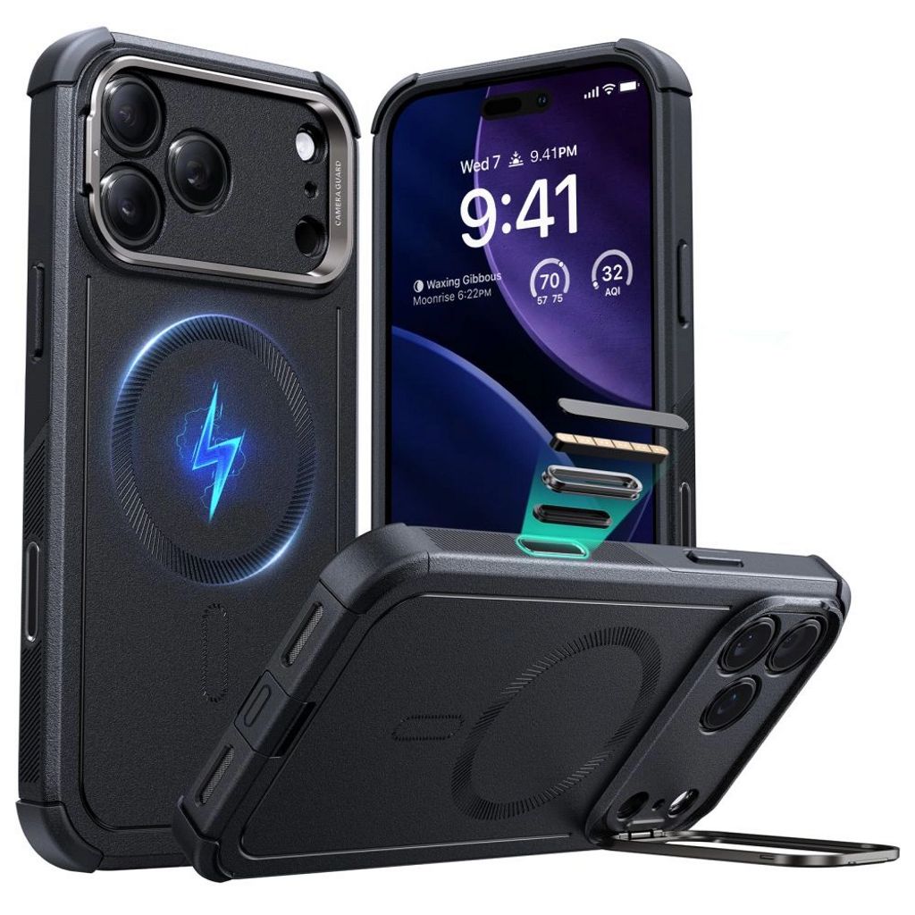 ESR Cyber stöd MagSafe skal for iPhone 17 Pro – svart