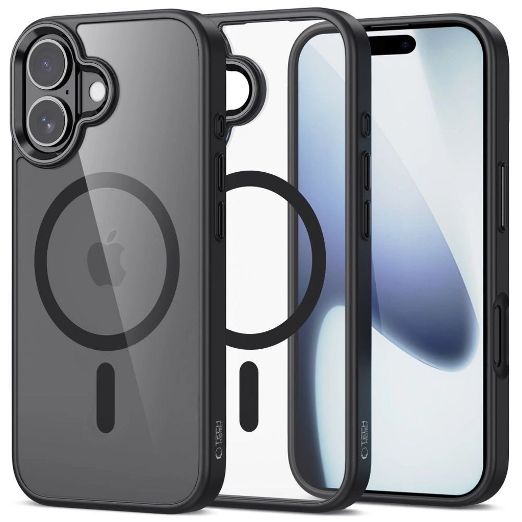 Tech-Protect MagMat MagSafe skal för iPhone 17 - Clear svart