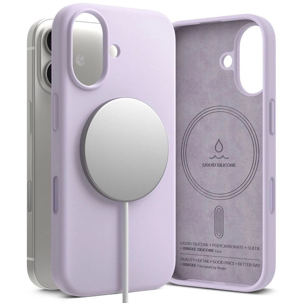 Ringke Silicone MagSafe skal for iPhone 17 – lila