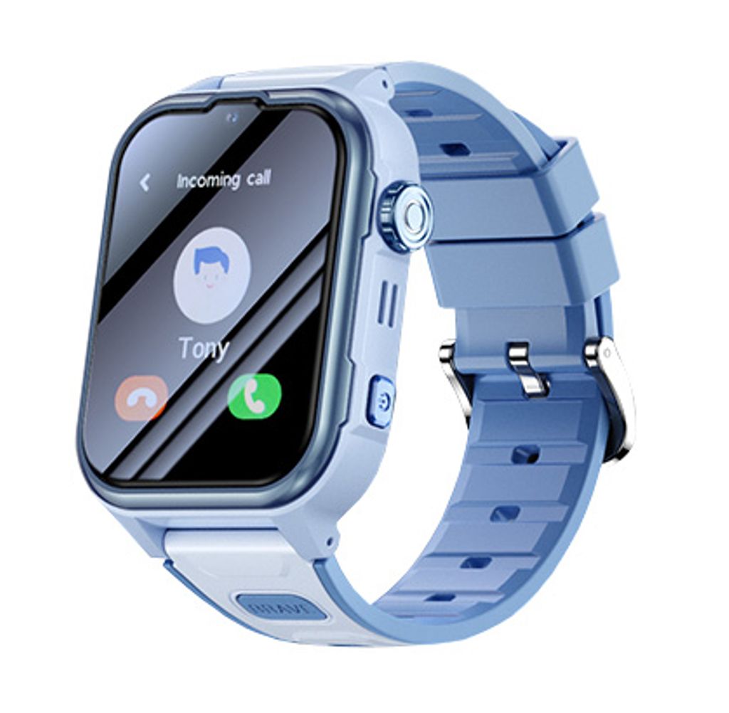 Yesido Smartwatch för barn med 4G, videosamtal, GPS och SOS – Blå