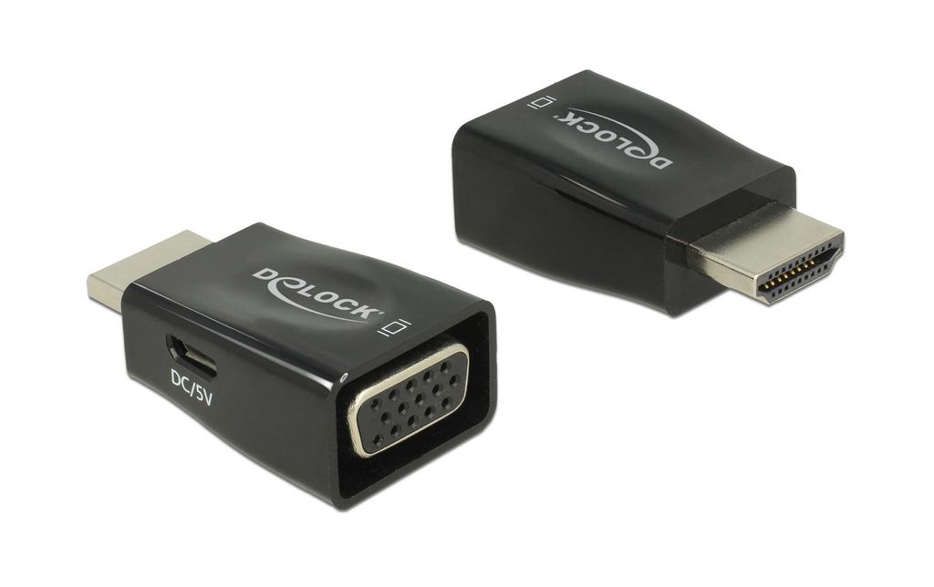 Delock Adapter HDMI male to VGA female