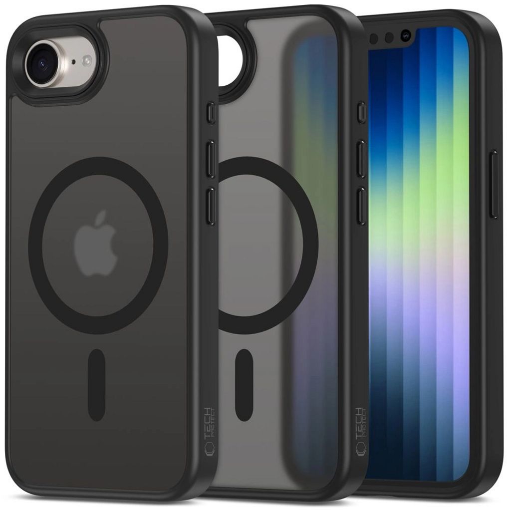Tech-Protect MagMat MagSafe skal iPhone 16e - Matte svart