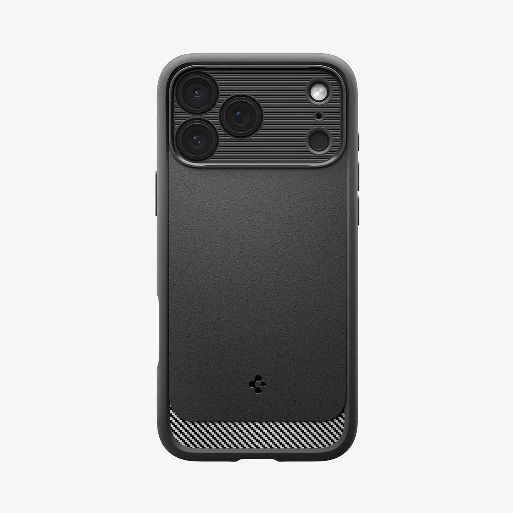 Spigen iPhone 17 Pro Rugged Armor MagFit skal – Matte svart