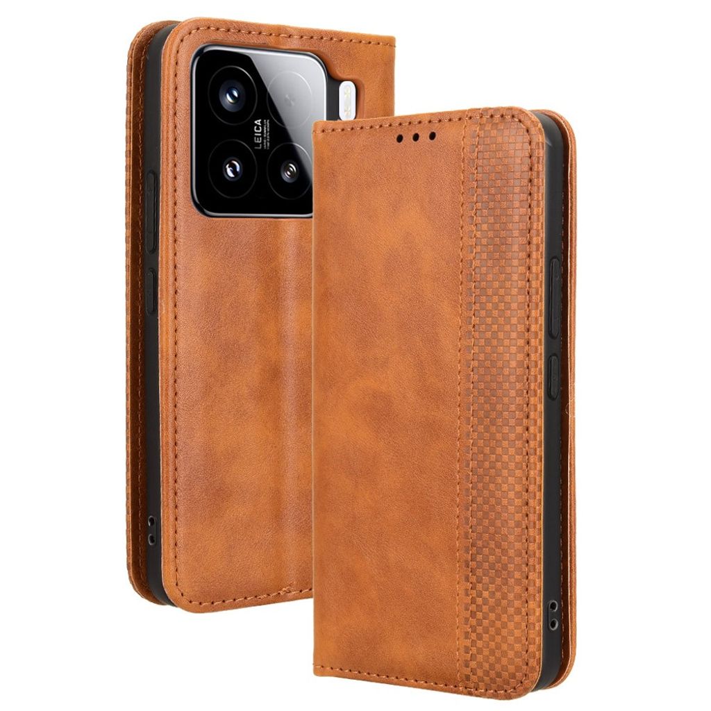 Xiaomi 15 Pro Cover with Wallet - Brown