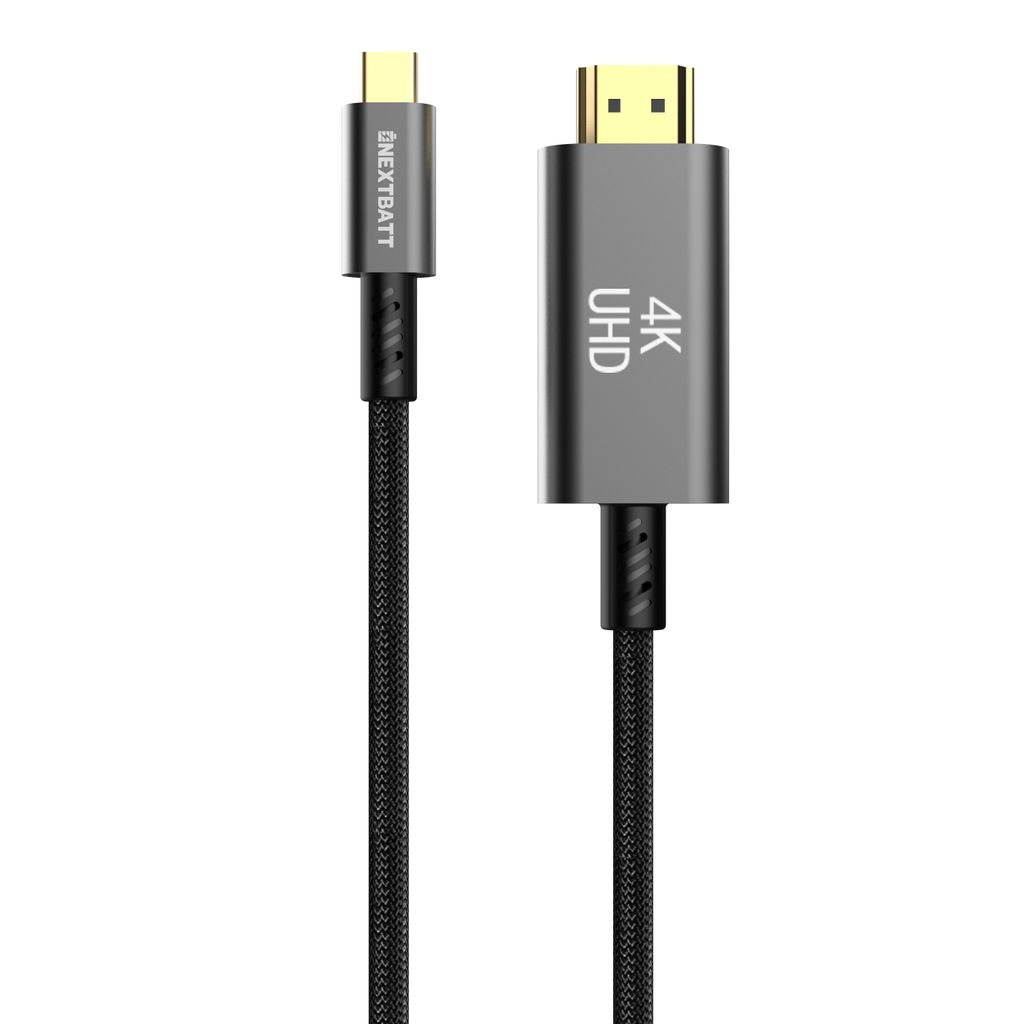 NEXTBATT USB-C to HDMI Cable 4k@30Hz, 1.8m - Black
