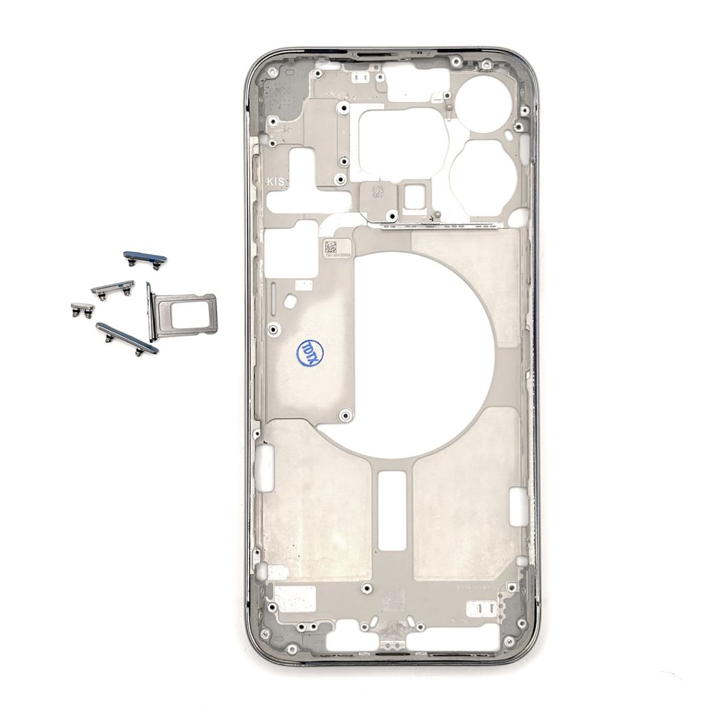 IPhone 15 Pro Max Midframe – vit Titanium
