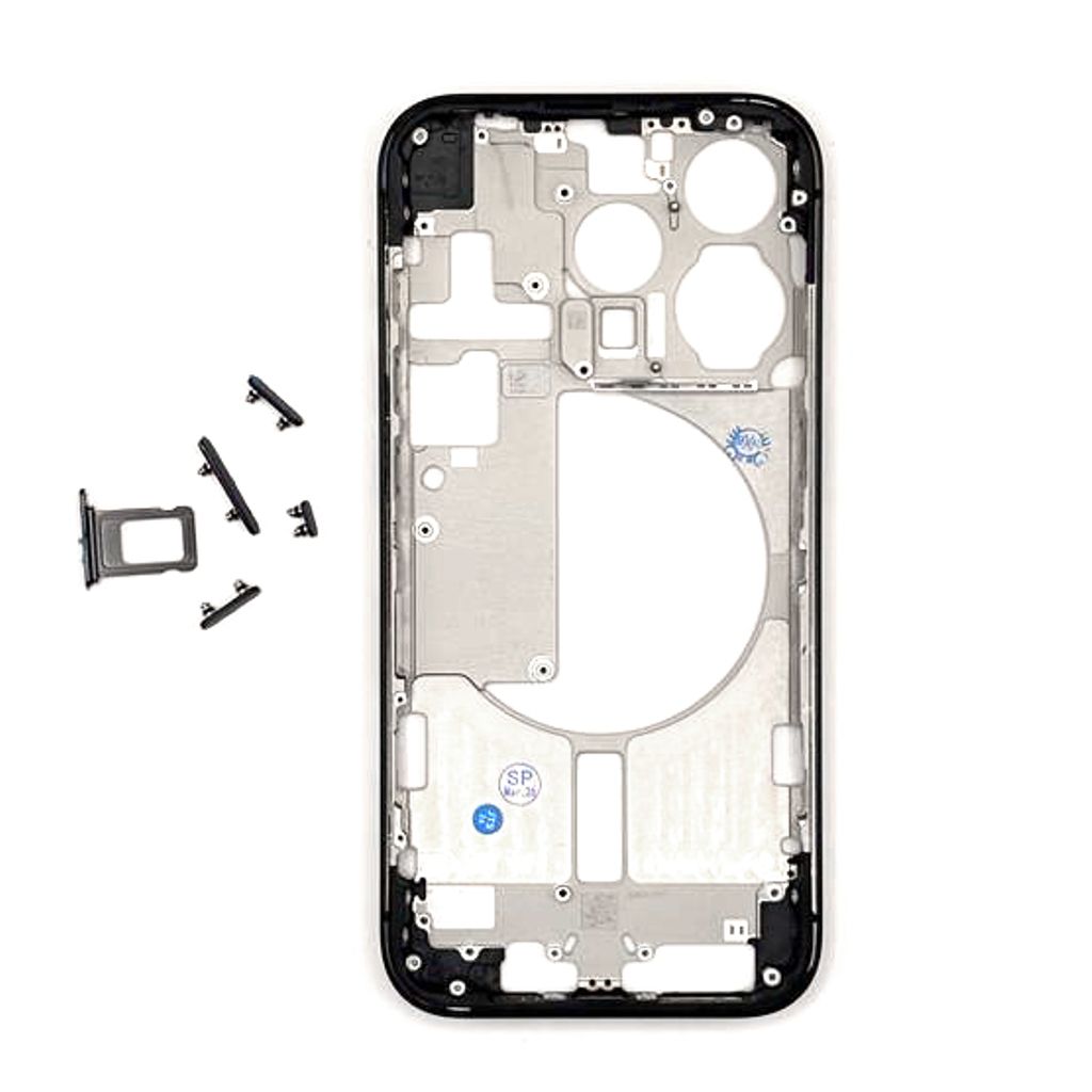 IPhone 15 Pro Midframe – svart Titanium