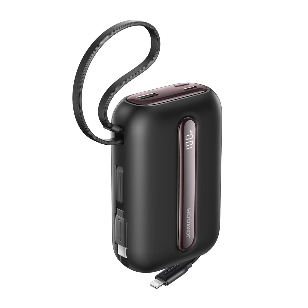 Joyroom JR-L012 Ultra power bank 20000mAh with USB-C/Lightning cables - Black