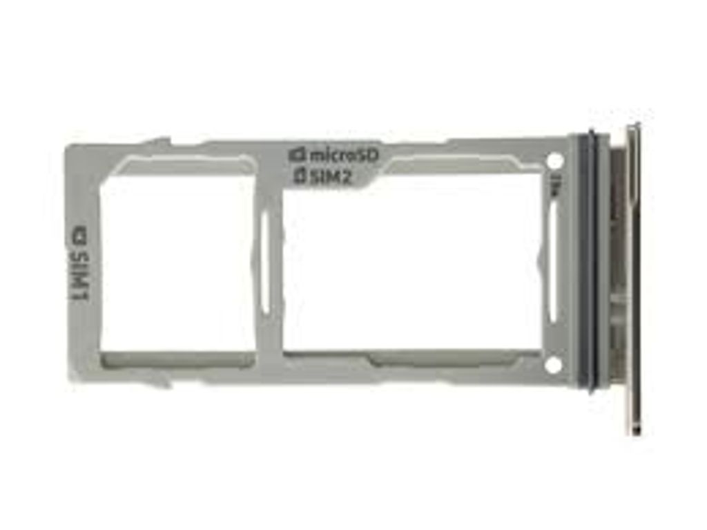 Samsung Galaxy S10 Plus Dual SIM-korthållare – Ceramic vit SM-G975