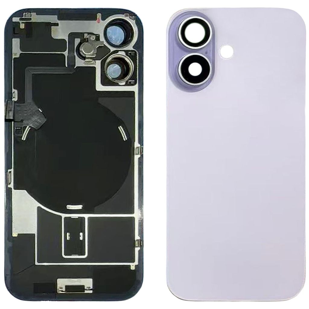 IPhone 17 bakstycke med smådelar (utan logotyp) - Lavender