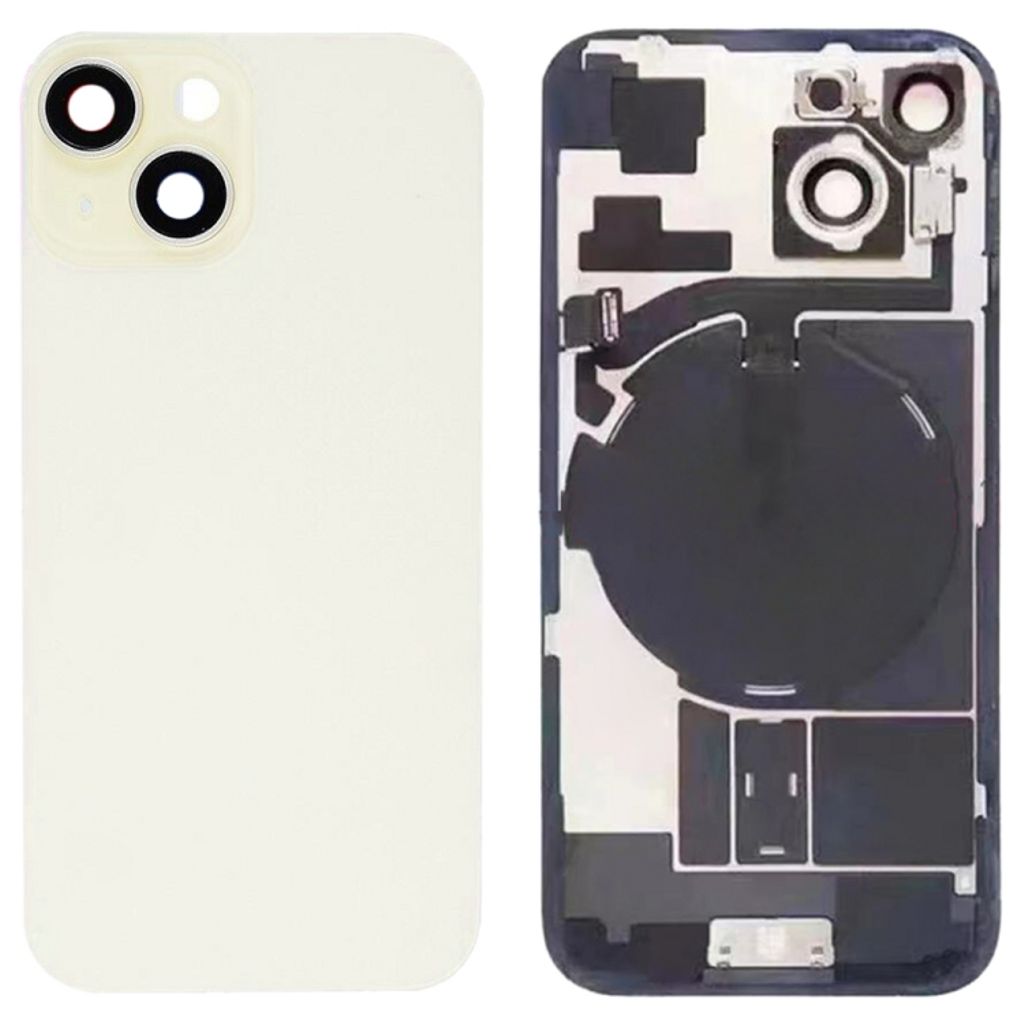 IPhone 15 bakstycke med smådelar (utan logotyp) - gul