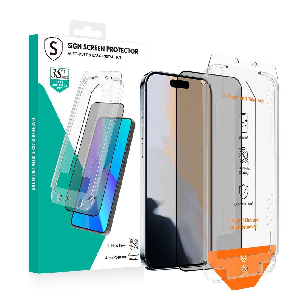 SiGN sekretess skärmskydd iPhone Air – EZ Apply with dust free applicator