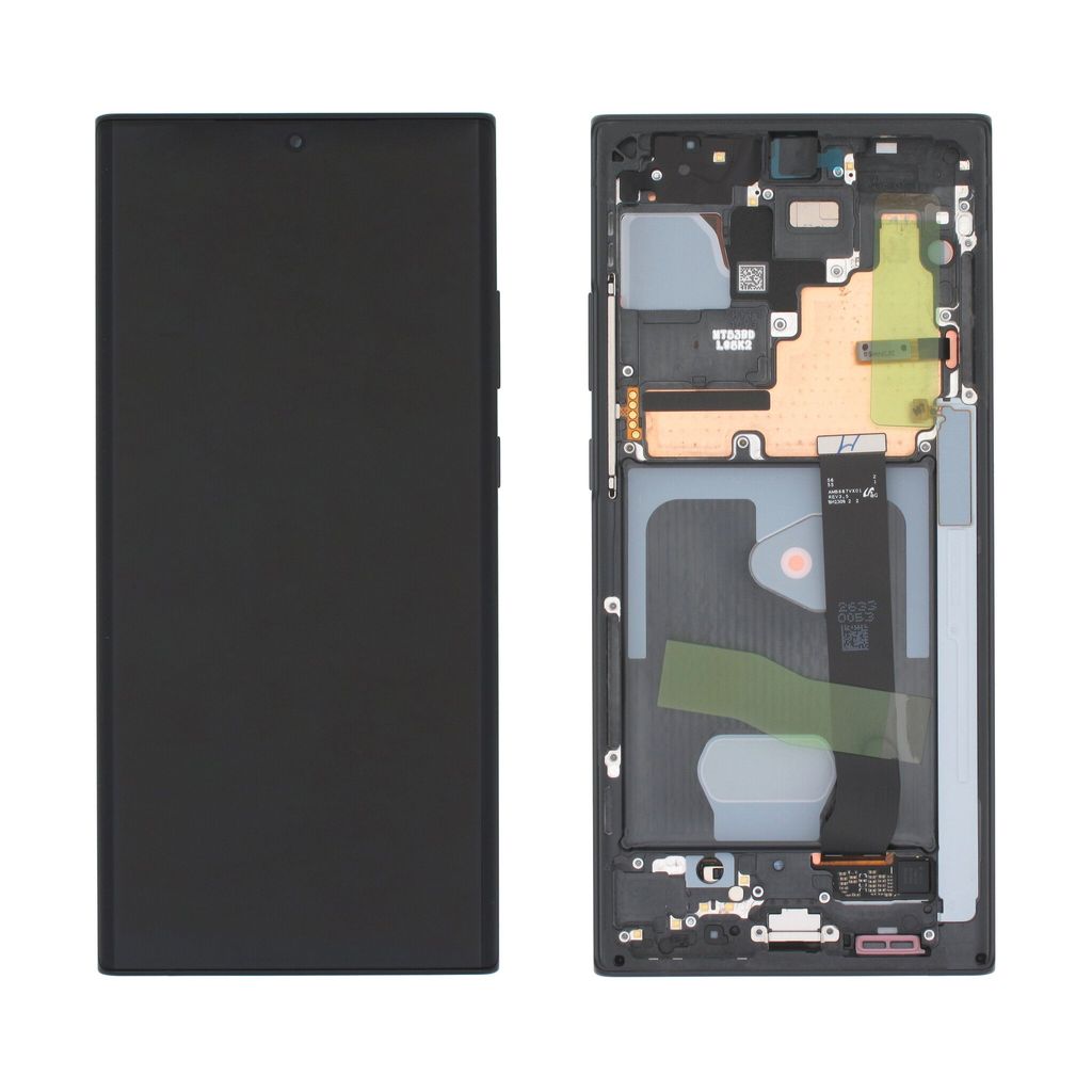Samsung Galaxy Note 20 Ultra LCD-display original - Mystic svart