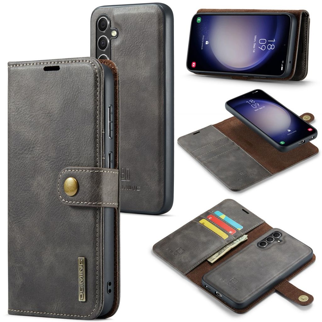 DG.MING Samsung Galaxy A36 5G fodral with Wallet – grå