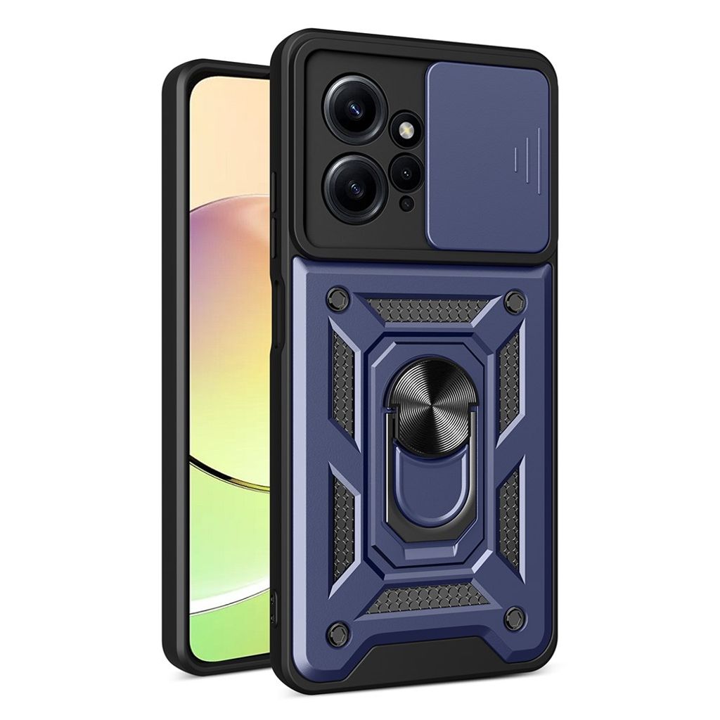 Xiaomi Redmi Note 12 4G skal with stativ – blå