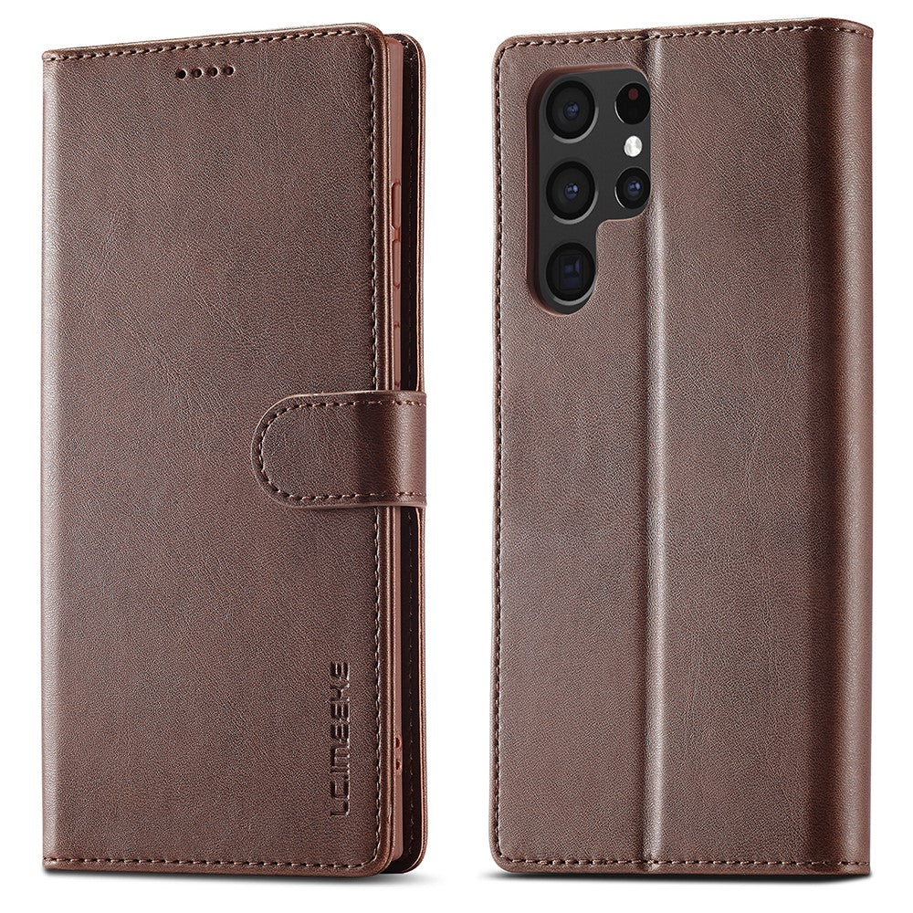 LC.IMEEKE Samsung Galaxy S22 Ultra 5G fodral – Dark brun