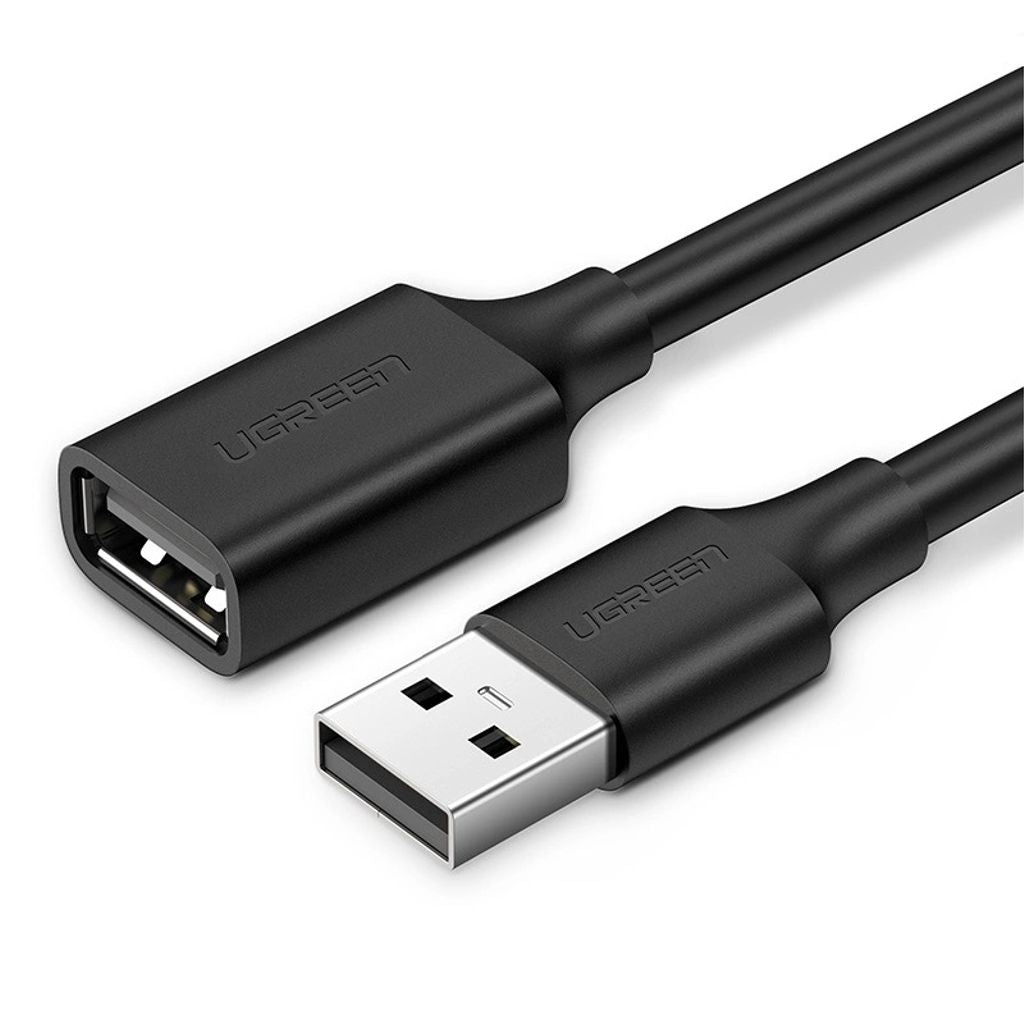 Ugreen USB-A (male) - USB-A (female) extension cable 2.0, 480Mbps, 3m - Black