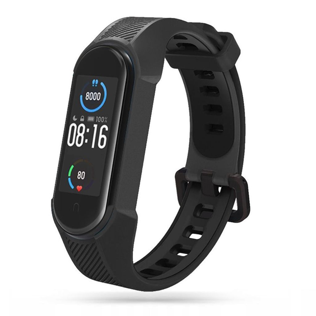 Tech-Protect Armor Watch Strap for Xiaomi Mi Smart Band 5/6/7/NFC - Black