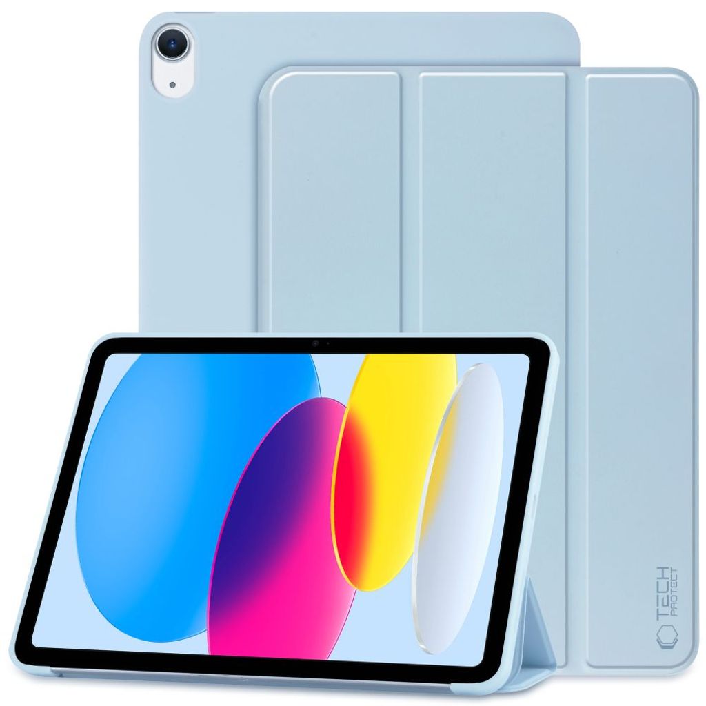 Tech-Protect Smartcase Tri-Fold fodral för iPad 10th Gen 2022 10.9" - Light blå