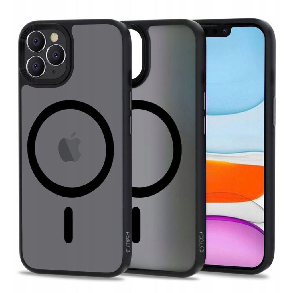 Tech-Protect MagMat MagSafe skal till iPhone 11 Pro – Matte svart