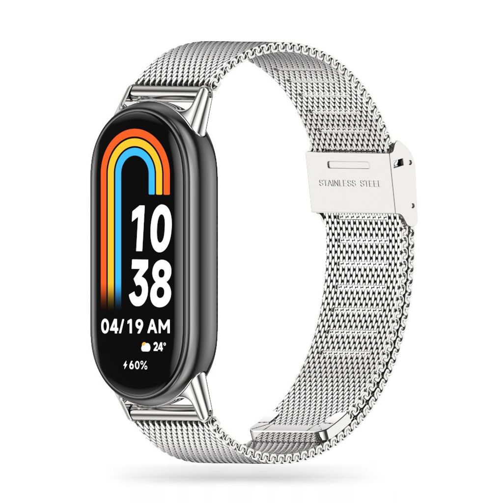 Tech-Protect MilaneseBand klockarmband för Xiaomi Smart Band 8/8 NFC - silver