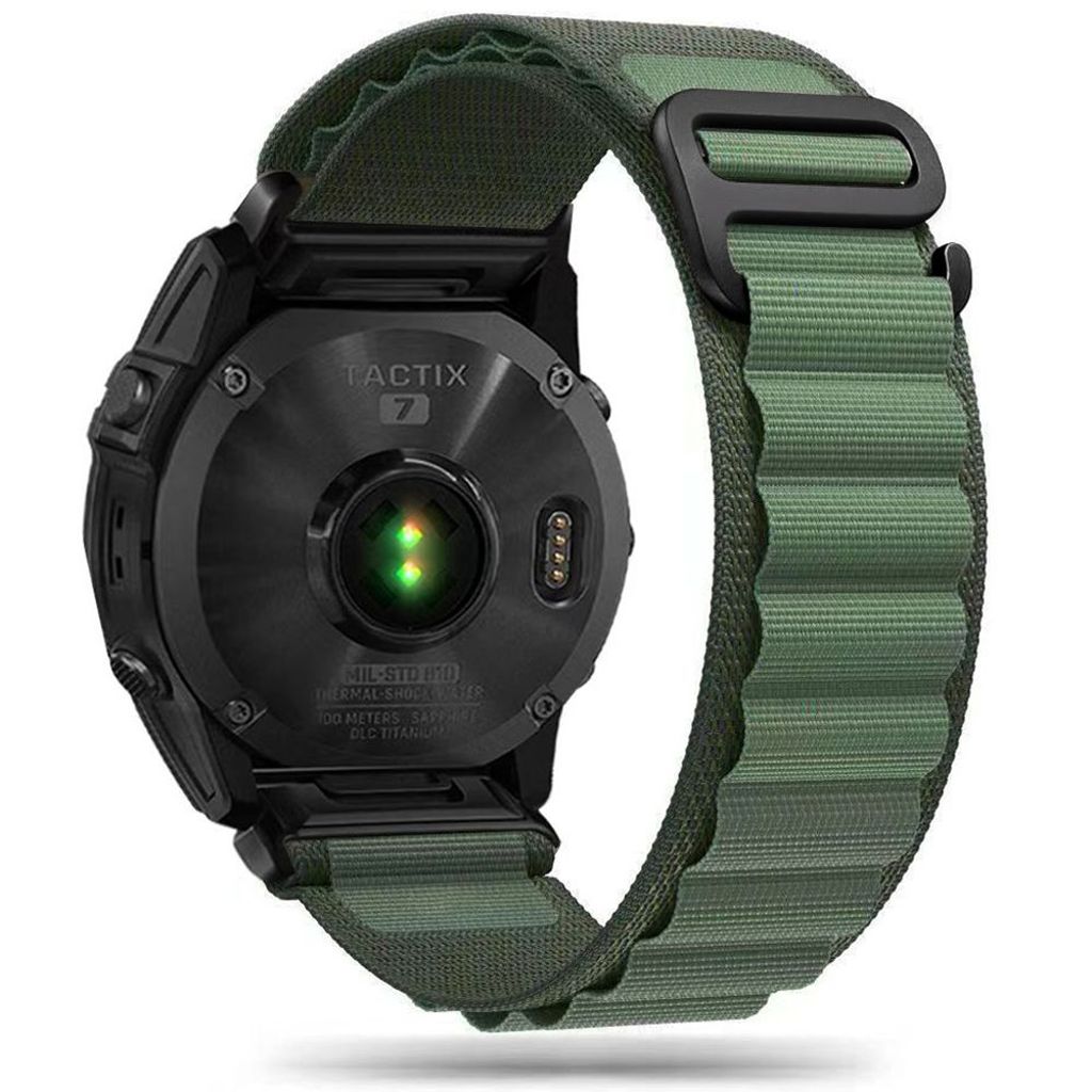 Tech-Protect Nylon Pro Watch Strap for Garmin Fenix 5/6/6 Pro/7 - Dark Green