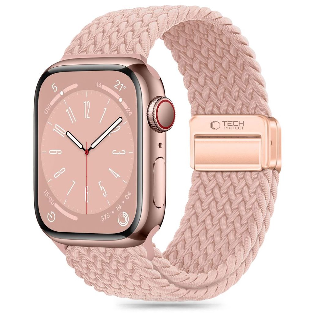 Tech-Protect Nylonmag Watch Strap for Apple Watch 42/44/45/49 mm - Pink