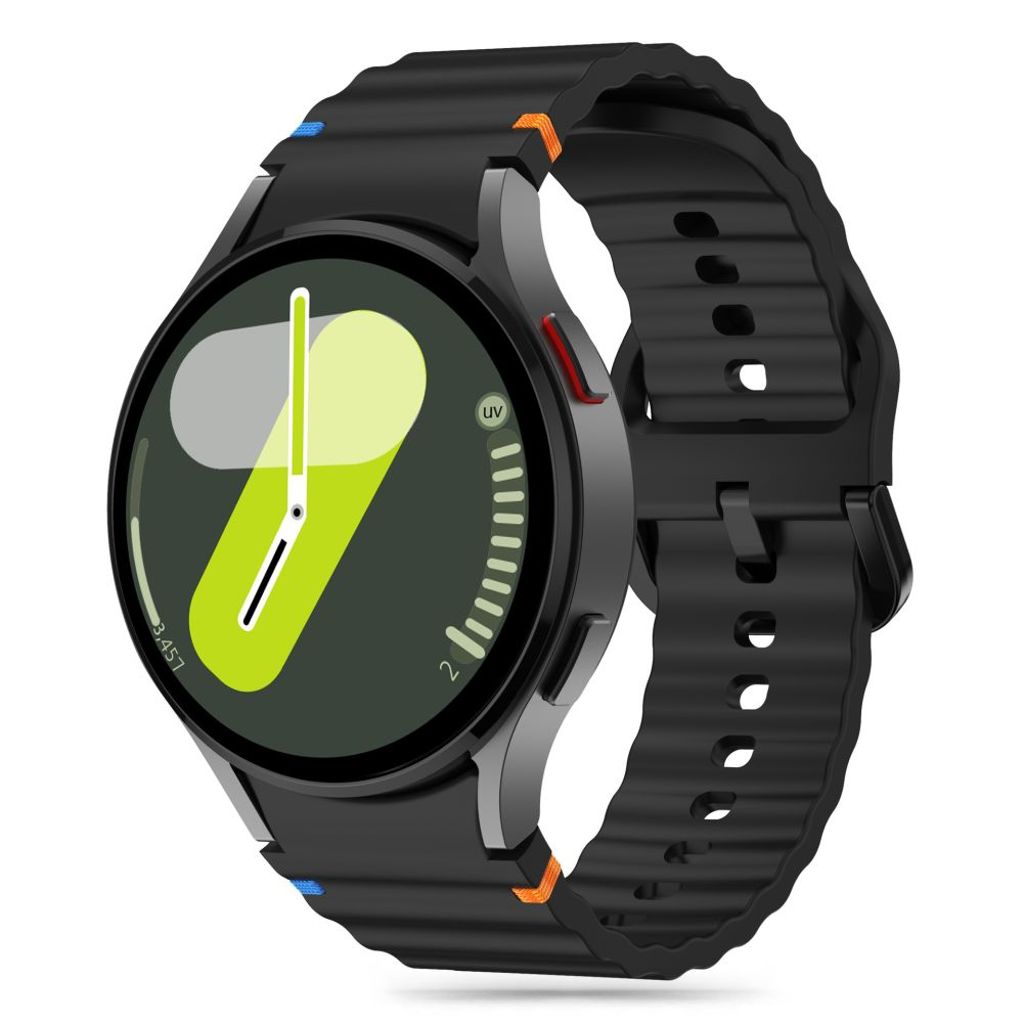 Tech-Protect Silicone Sport Watch Strap Galaxy Watch 4/5/5 Pro/6/7/FE - Black
