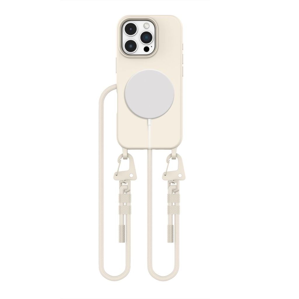 Tech-Protect MagNecklace MagSafe skal till iPhone 16 Pro Max – Beige