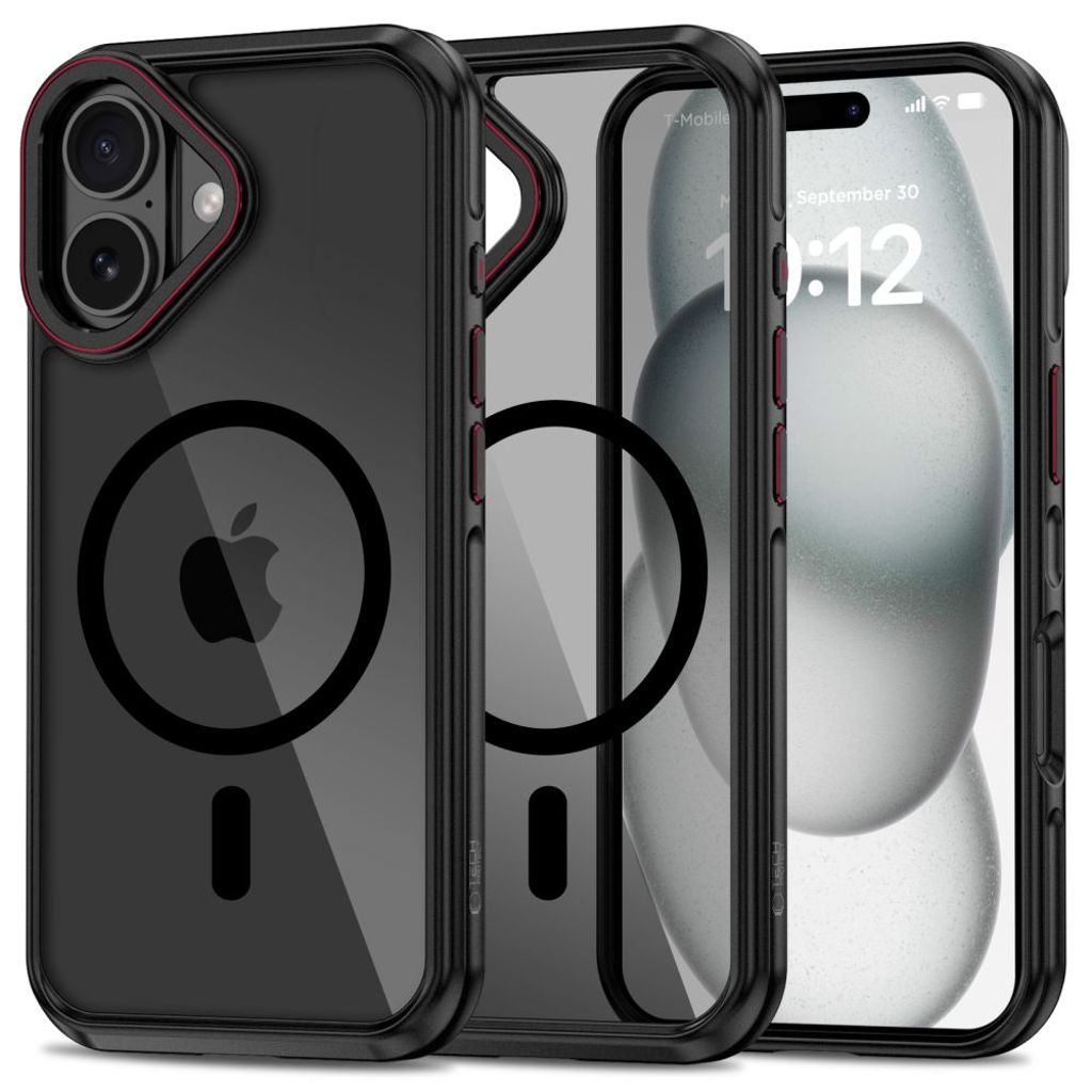 Tech-Protect MagHybrid MagSafe skal för iPhone 16 - svart