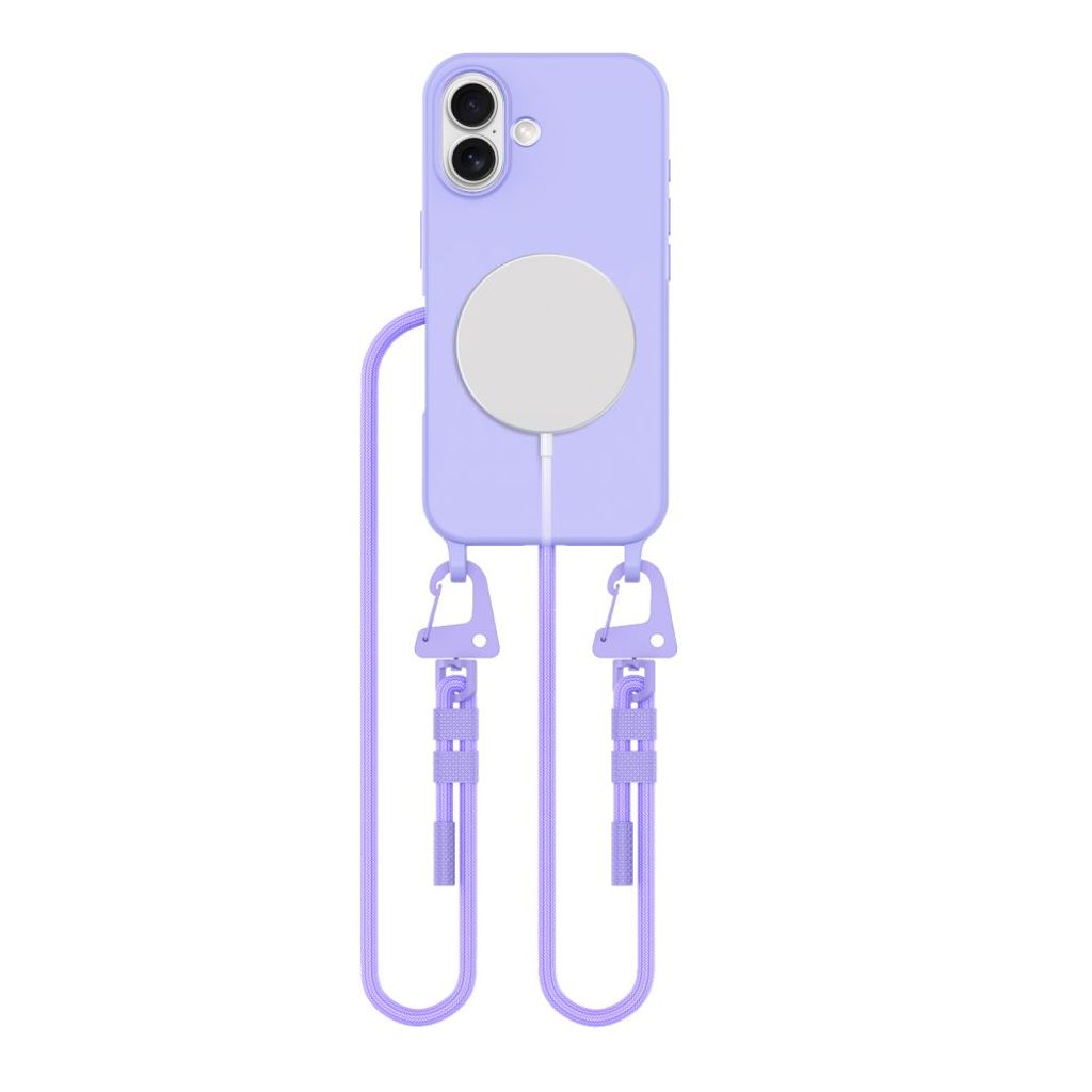 Tech-Protect MagNecklace MagSafe skal till iPhone 16 – lila