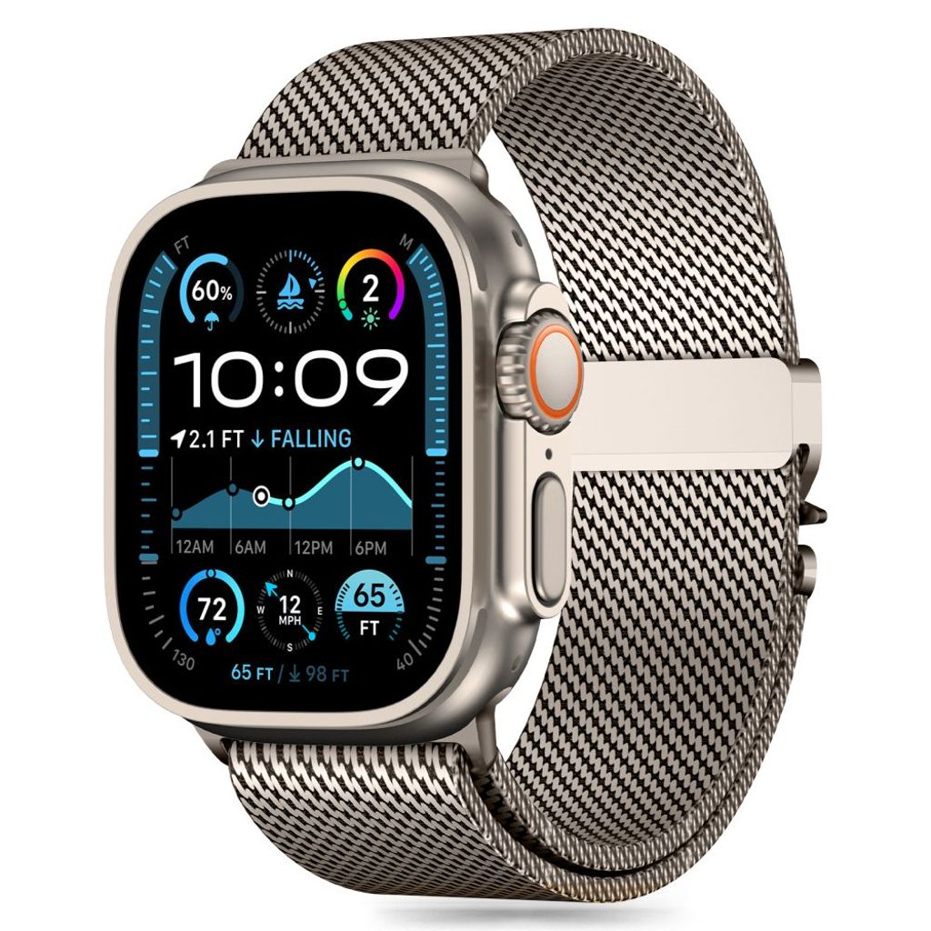 Tech-Protect Milano klockarmband för Apple Watch 44/45/46/49 mm - Titanium