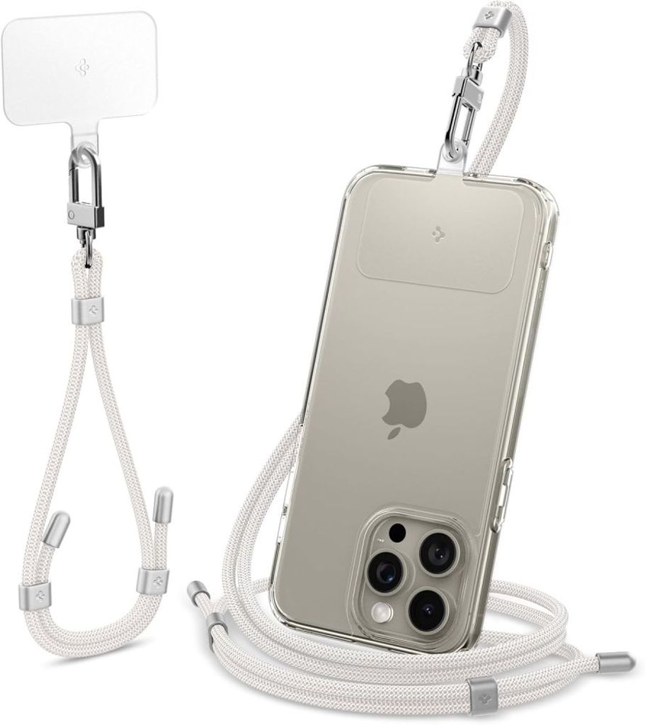 Spigen Universal Phone Strap Set Crossbody and Wrist – White