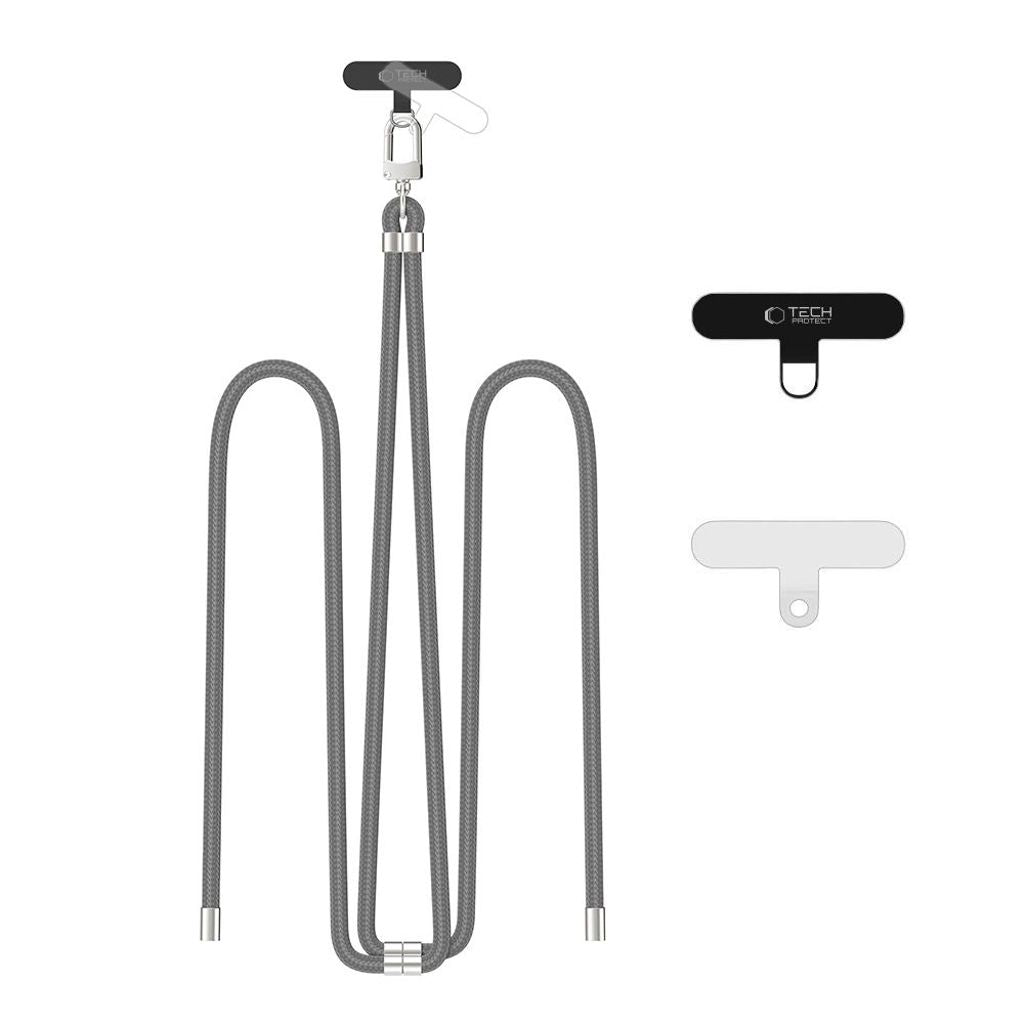 Tech-Protect C7S adjustable phone strap – gray/silver