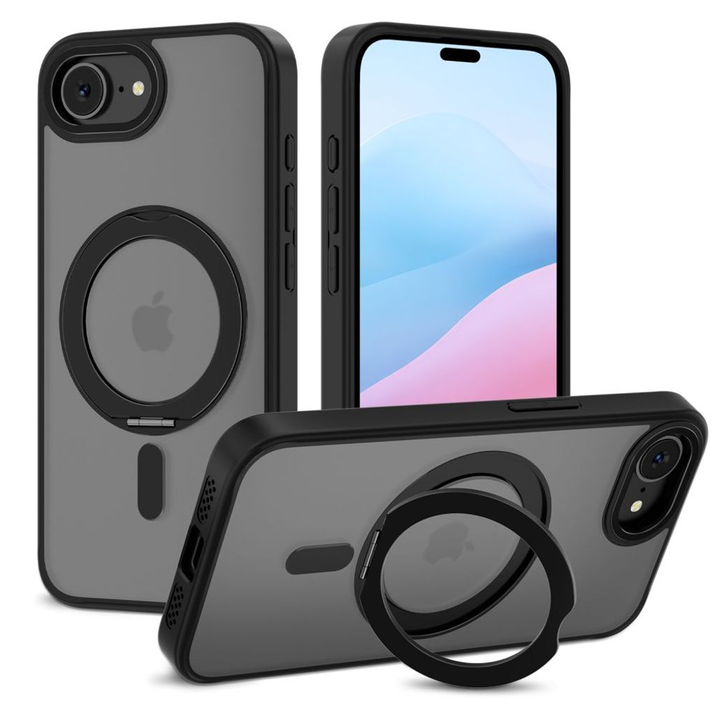 Tech-Protect MagRing MagSafe Case for iPhone 17e/16e - Matte Black