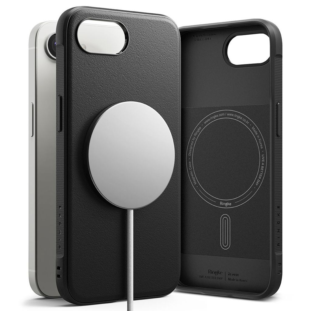 Ringke Onyx MagSafe skal for iPhone 17e/16e – svart