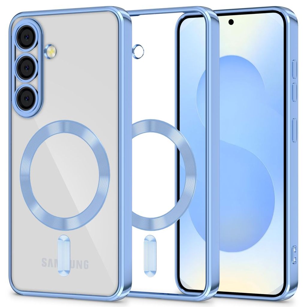 Tech-Protect MagFlex MagSafe skal för Samsung Galaxy S25 - transparent blå