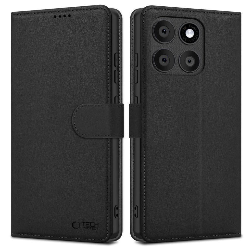 Tech-Protect plånboksfodral till Motorola Edge 60 Fusion – svart