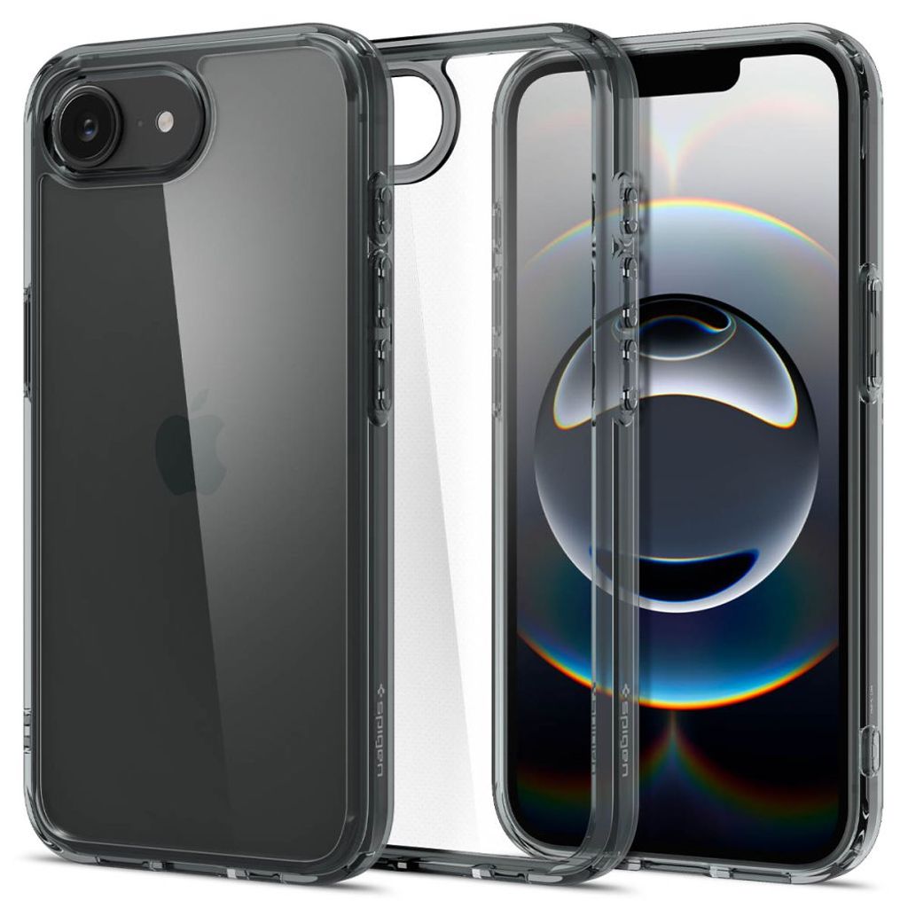 Spigen Ultra Hybrid skal till iPhone 17e/16e – grå