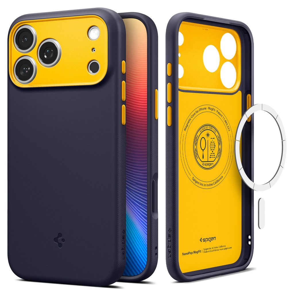 Spigen Nano Pop MagSafe skal till iPhone 17 Pro Max – Navy blå