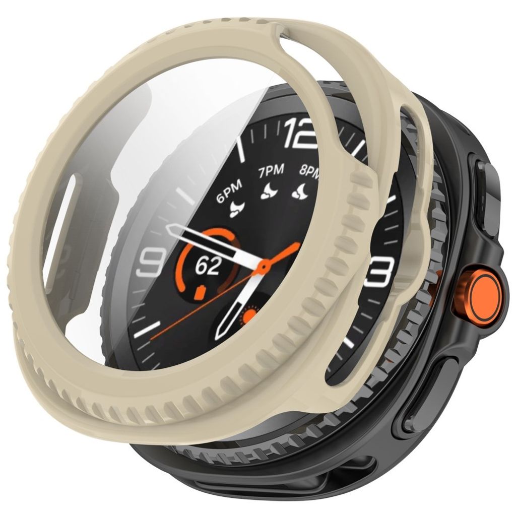 Samsung Galaxy Watch8 Classic 46mm Case with Screen Protector - Beige