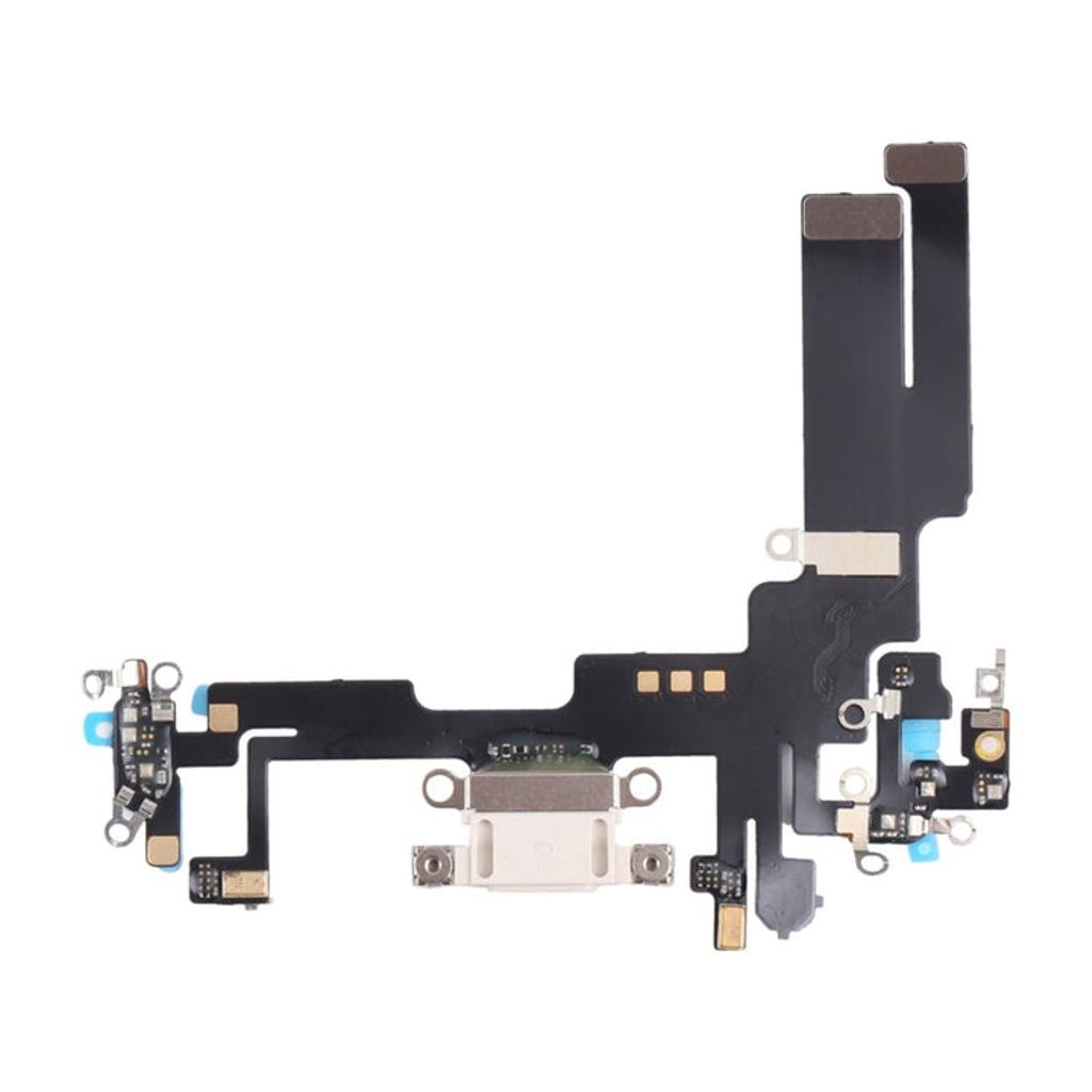 IPhone 14 Plus Original laddkontakt flexkabel – vit