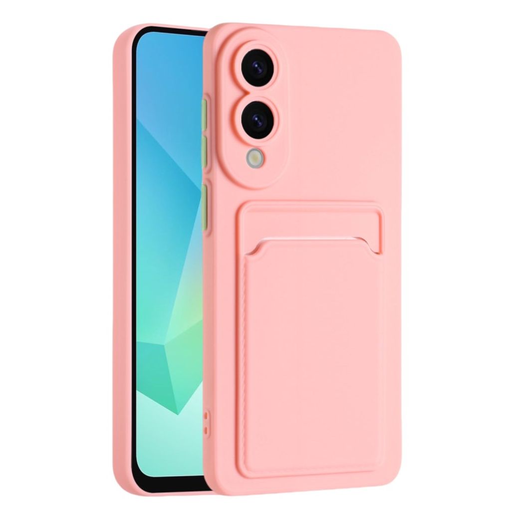 Samsung Galaxy S25 Edge TPU-skal with Card holder – rosa