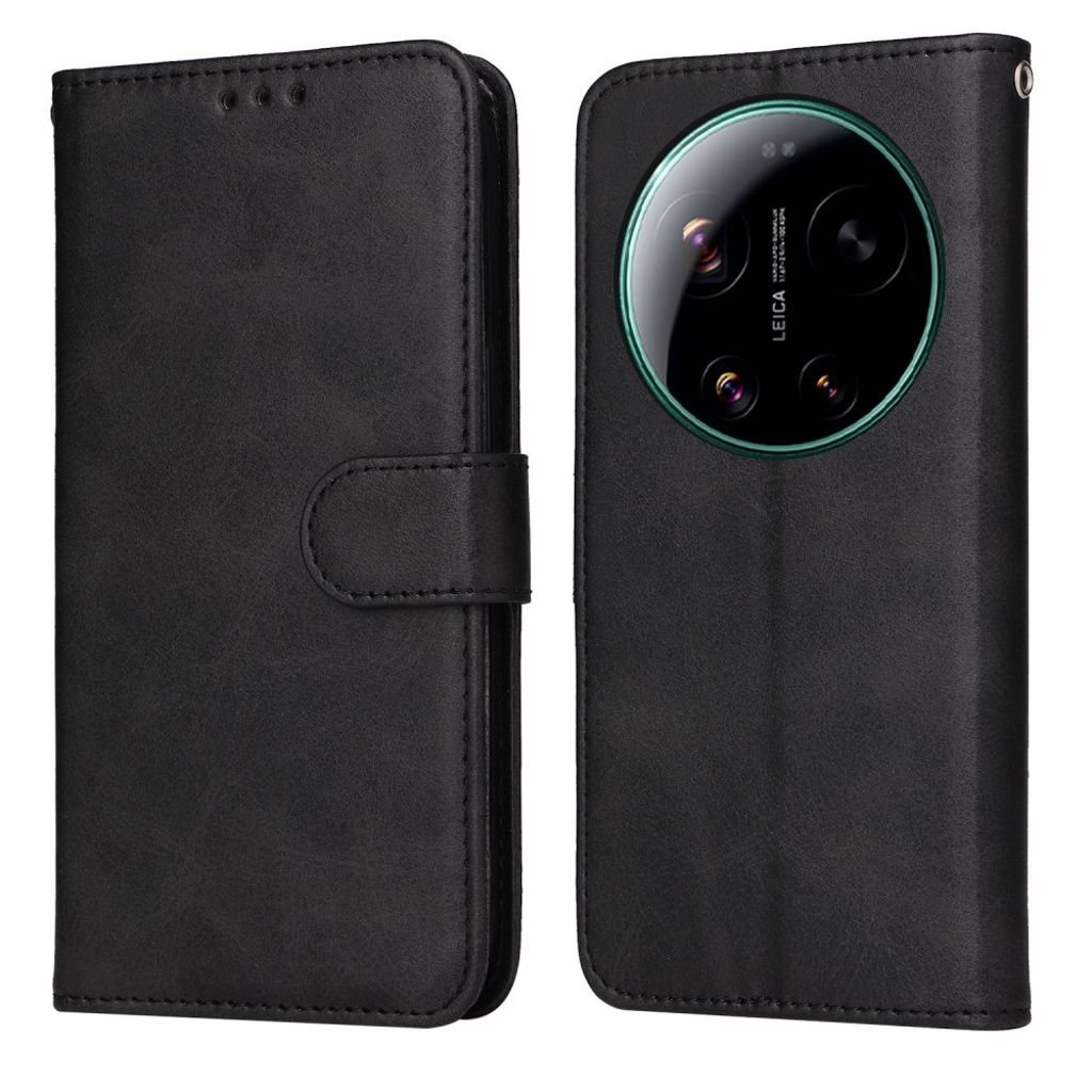 Xiaomi 17 Ultra 5G plånboksfodral PU Leather – svart