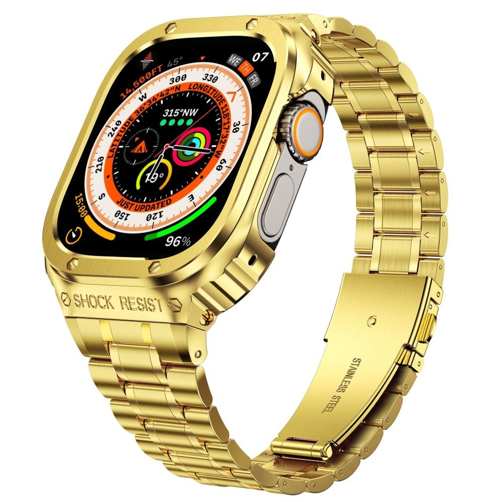 Apple Watch Ultra 49mm Watch Band with Case - Gold
