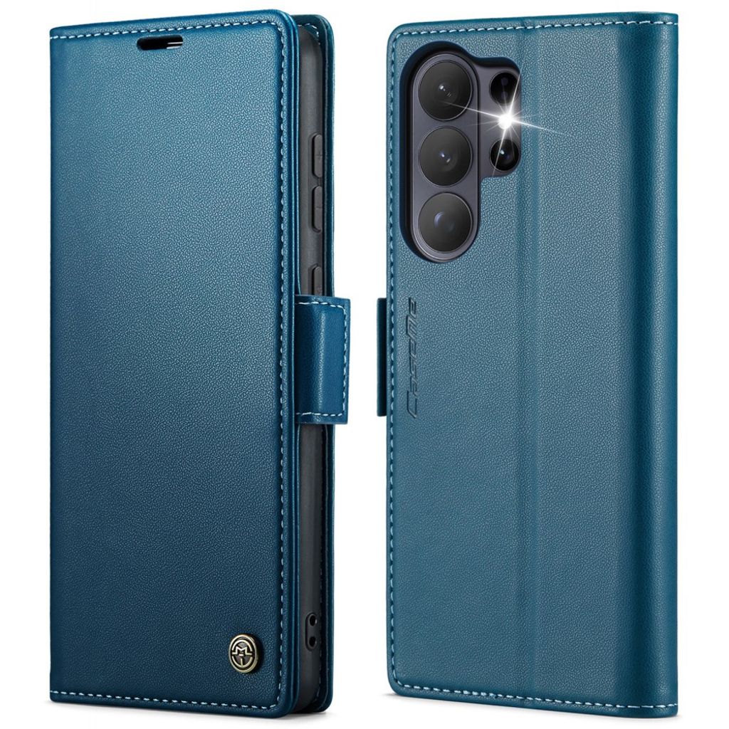 CASEME Samsung Galaxy S26 Ultra plånboksfodral RFID Blocking – blå
