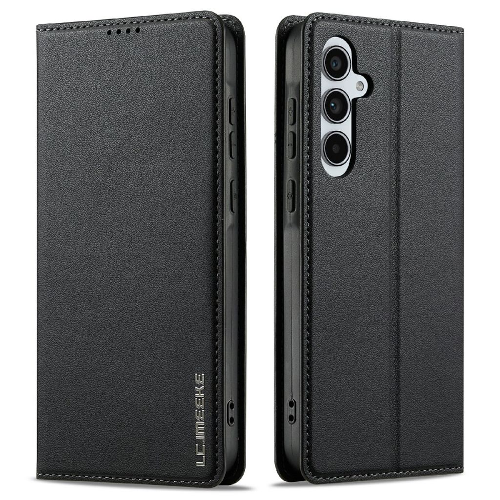 LC.IMEEKE Samsung Galaxy S25 FE plånboksfodral – svart